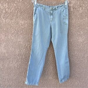 J. Crew Pant Size 4 Womens Straight Leg Sage Green Casual Contemporary Work Wear